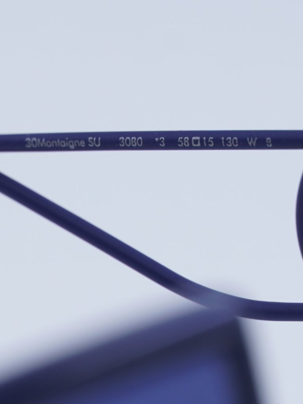 Dior 30MONTAIGNE SU 30B0 Sunglasses - Blue Square Frame, Blue Lenses - Picture 9 of 10